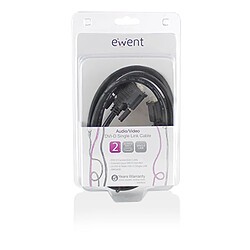 Eminent Ewent EW9830 2m DVI-D DVI-D Noir câble DVI