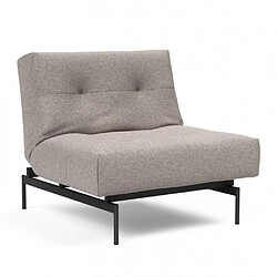 Inside 75 Fauteuil modulable ILB 202 acier noir tissu Corocco Warm Grey