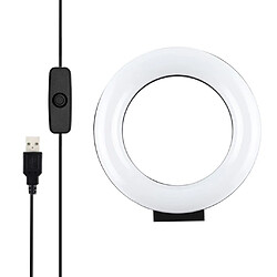 4.7 ""Selfie lumière annulaire pour flux en direct, bureau Led caméra Ringlight