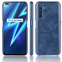 Coque en TPU + PU bleu pour votre Realme 6 Pro