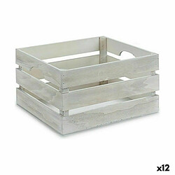 Gift Decor Boîte Décorative Blanc Bois 36 x 18 x 26 cm (12 Unités)