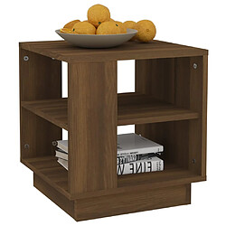 Avis vidaXL Table basse Chêne marron 40x40x43 cm Bois d'ingénierie