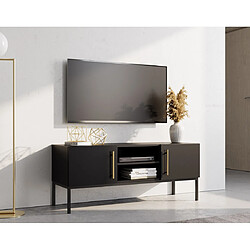 Bestmobilier Felicia - meuble tv - noir - 120 cm