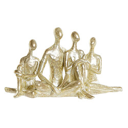 Figurine Décorative DKD Home Decor Doré Résine Moderne Famille (21 x 8 x 12 cm)