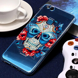 Wewoo Coque pour Huawei P10 Lite Embossment Masqué Motif Fantôme Soft TPU Housse de protection