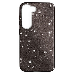 Avizar Coque Paillette pour Samsung Galaxy S23 Hybride Semi-rigide Spark Case noir