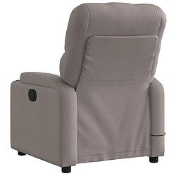 Acheter vidaXL Fauteuil de massage inclinable électrique Taupe Tissu