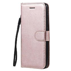 Etui en PU avec support or rose pour votre Samsung Galaxy A41 (Global Version)