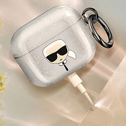 Acheter Karl Lagerfeld Coque pour AirPods 3 Antichoc Glitter Argent