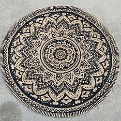 Dutch Lifestyle Tapis Jaipur Classic 200 cm Rond Beige et noir