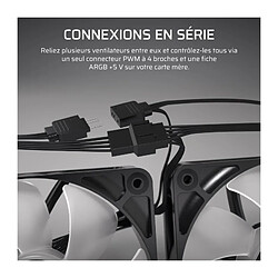 Acheter Pack de 3 ventilateurs ARGB 120mm - CORSAIR - RS120 - Blanc