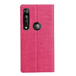 Avis Wewoo Housse Coque Pour MOTO G8 Plus Aimant Horizontal Flip Antichoc TPU + PU de protection en cuir Fente carte et support Rose