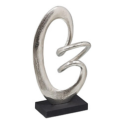 BigBuy Home Figurine Décorative 18,5 x 8 x 34 cm Noir Argent