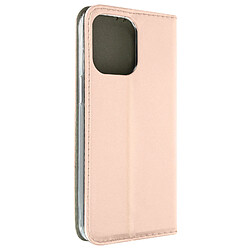 Avizar Housse iPhone 14 Porte-carte Fonction Support Vidéo Clapet Magnétique Rose Gold