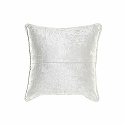 Coussin DKD Home Decor 8424001850327 Gris Polyester Velours Aluminium Blanc Losanges (45 x 10 x 45 cm)