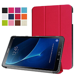 Etui en PU tri-pliure avec support pour Samsung Galaxy Tab A 10.1 T580/T585 (2016) - Rouge