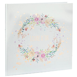 LIVRE D'OR MARIAGE FLEURI 20P 24CM MULTICOLORE