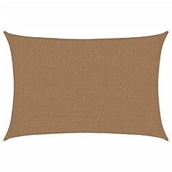 vidaXL Voile d'ombrage 160 g/m² Taupe 2,5x4 m PEHD