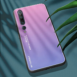 Coque en TPU dégradé de couleur rose/violet clair pour votre Xiaomi Mi 10/Mi 10 Pro