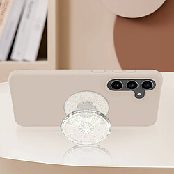 Avis Popsockets PopGrip Clear Glitter Silver Poignée Support Fixation adhésive Argent