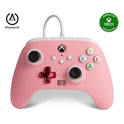 Power A Casque GAMING PRO GAMER EH50BK LEDS RGB PC Switch PS5 PS4 Xbox Series X/S + Manette XBOX ONE-S-X-PC ROSE Officielle