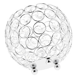 12cm Crystal Bling Votive Tealight Candle Holder Wedding Centerpiece - Argent