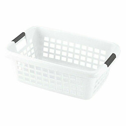 BigBuy Home Panier à linge Avec des poignées Blanc 70 L (6 Unités)