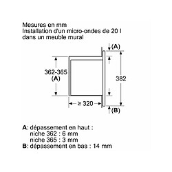 Acheter Bosch Micro ondes Encastrable BFL523MB3F, Série 2, Largeur 49.5 cm.