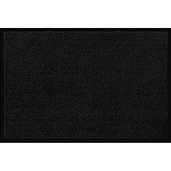 Tapis anti-poussière en polyamide coloris noir - Dim : 40 x 60 cm- PEGANE -