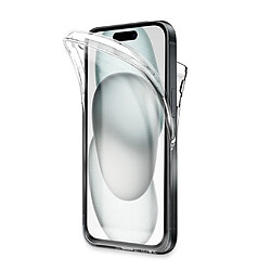 Coque 360 degré pour iPhone 15 6.1"- Coque protection intégrale transparente Avant et arrière - Antichoc - VISIODIRECT -