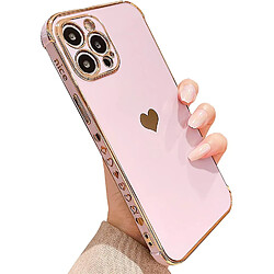 Universal Compatible avec iPhone 13 Pro Case mignon Placing Love Heart Pattern