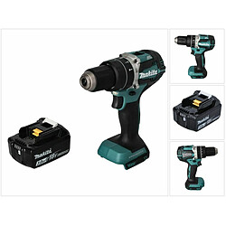 Makita DHP 484 F1 Perceuse-visseuse à percussion sans fil 18 V 54 Nm brushless + 1x Batterie 3,0 Ah - sans Chargeur