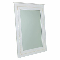 Miroir mural Alexandra House Living Blanc verre Bois d'épicéa 3 x 90 x 70 cm