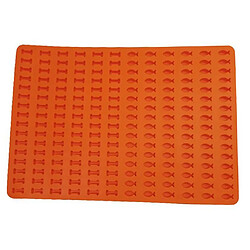 1pc Silicone Tapis De Cuisson Poisson Os Pour Chien Chien Traite Bonbons Chocolat Moule Orange