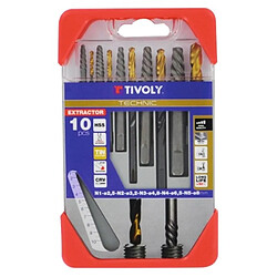 Tivoly Coffret dextracteurs à goujon + foret