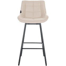 Non Tabouret de bar Weston pivotant simili cuir pas cher