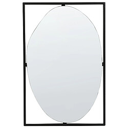 Beliani Miroir NIBELLE 60 cm Noir