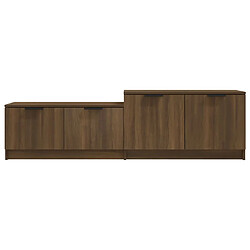 Acheter vidaXL Meuble TV Chêne marron 158,5x36x45 cm Bois d'ingénierie