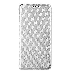 Etui en PU motif losanges 3d avec support argent pour votre Xiaomi Redmi Note 10 5G/Redmi Note 10T 5G/Poco M3 Pro 4G/5G