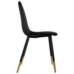 Avis Atmosphera, Createur D'Interieur Chaise Velours Gold Tyka Noir - Atmosphera