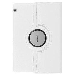 Avis Etui en PU texture litchi 360 degrés rotatif tablet blanc pour votre Huawei MediaPad T3 10