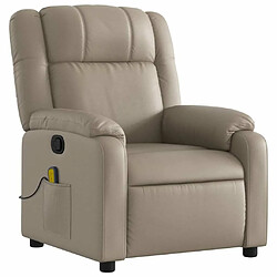 Avis Maison Chic Fauteuil Relax pour salon, Fauteuil de massage inclinable Cappuccino Similicuir -GKD22732