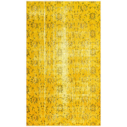 Vidal Tapis de laine 264x157 jaune Ultra Vintage