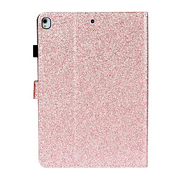 Avis Wewoo Housse Étui Coque Pour iPad 10.2 / 10.5 Etui à rabat horizontal en cuir avec poudre de scintillement support et fente carte or rose