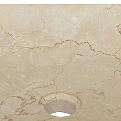 Acheter vidaXL Lavabo Crème 40x40x10 cm Marbre