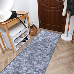 RUGSX Tapis de couloir SOLID gris 90 BÉTON 70x400 cm pas cher