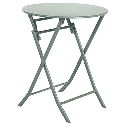 Hesperide Table de jardin pliante ronde Greensboro - 2 Places - Vert Olive