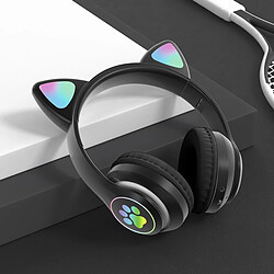 Yonis Casque Audio Bluetooth 5.0 Oreilles Chat RGB