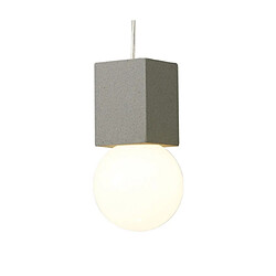 Luminaire Center Suspension Galaxia Ciment blanc et gris pas cher