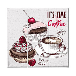 EPIKASA Impression sur Toile Cupcake, Marron, Polyester, 69x3x50 cm